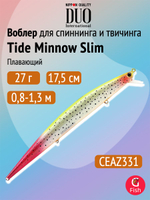Воблер DUO Tide Minnow Slim 175SP, CCC0386 Grey Mullet, 175 мм, 27,6 г, нейтральный, минноу