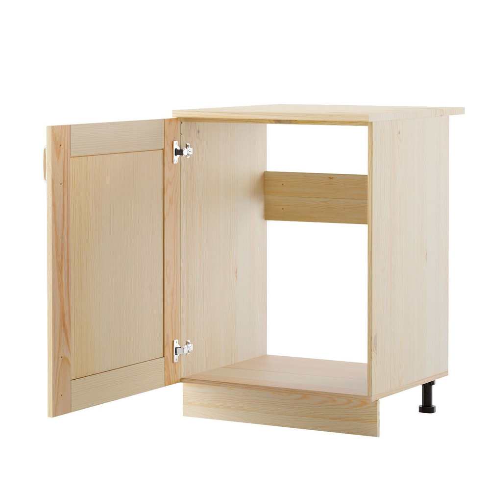 Кухонный модуль под раковину 60 см Венесуэла, из массива сосны в лаке, со столешницей