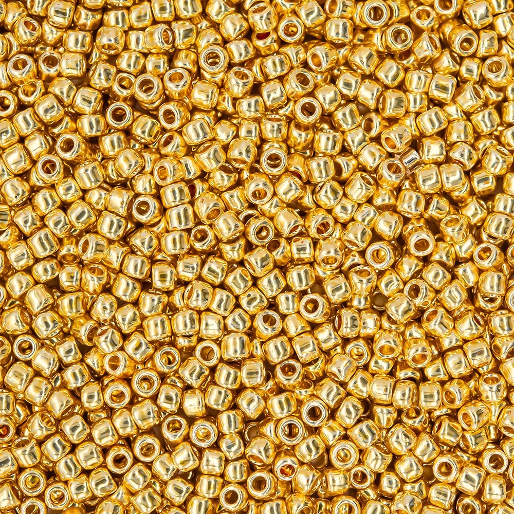 Японский бисер TOHO Round 11/0 (№PF557), непрозрачный глянцевый с металлическим блеском