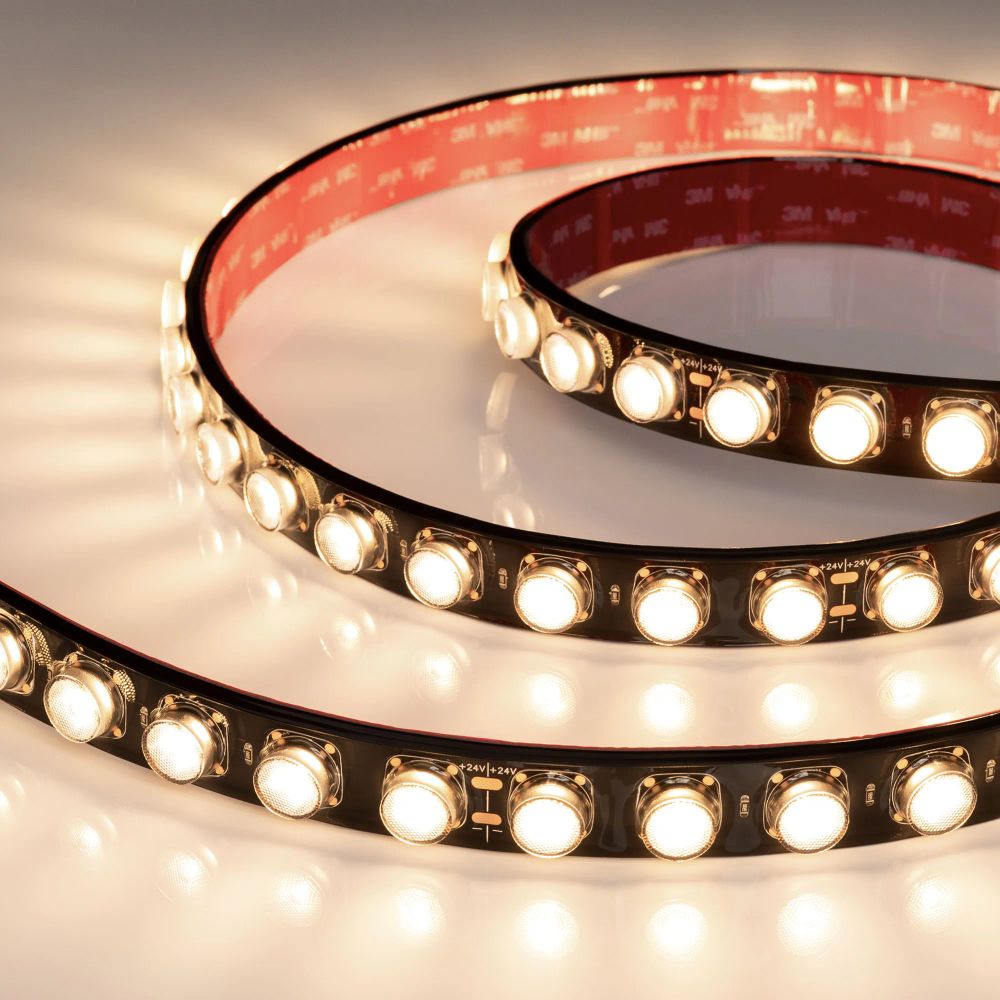 Светодиодная лента герметичная FLT-PS-A42-BLACK-23mm 24V Warm3000 (21 W/m, IP67, 30deg, 5m) (Arlight, -) 040920