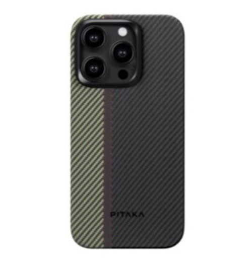 Чехол из арамидного волокна с поддержкой MagSafe PITAKA MagEZ Case 4 Fusion Weaving для iPhone 15 Pro