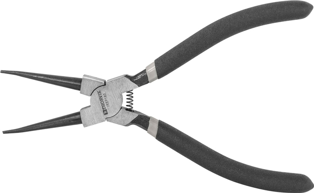 IRSP180 Щипцы прямые для стопорных колец с ПВХ рукоятками, сжим, 180 мм, 12-65 мм