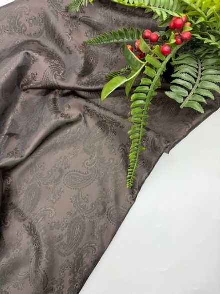 Подкладочная ткань огурцы шоколад