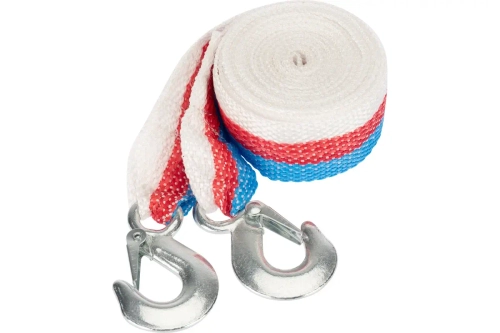 Трос буксировочный 3,5т ленточный 5м 2 крюка