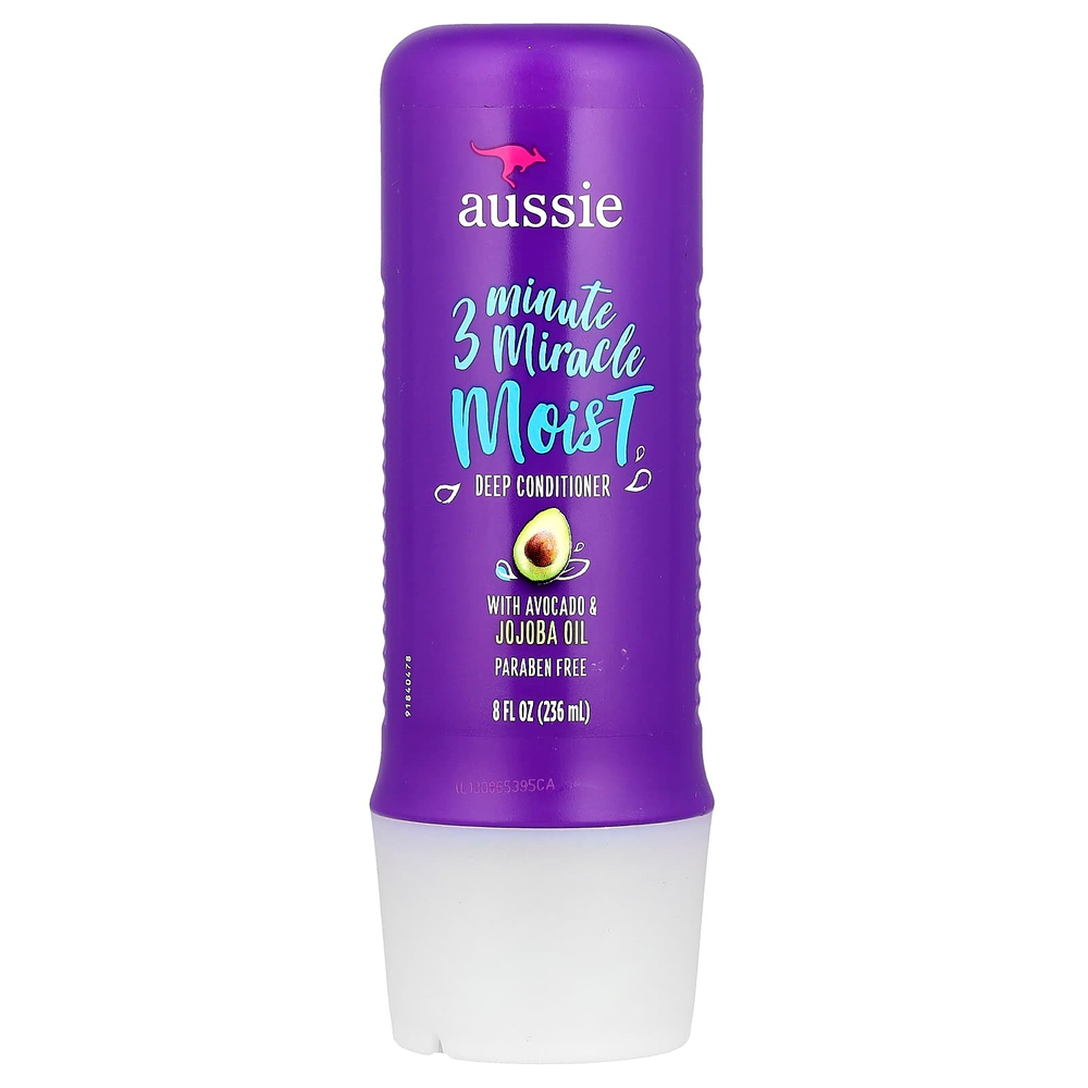 Aussie, 3 Minute Miracle Moist, кондиционер для глубокого увлажнения с авокадо и австралийским маслом жожоба, 236 мл (8 жид. унций)