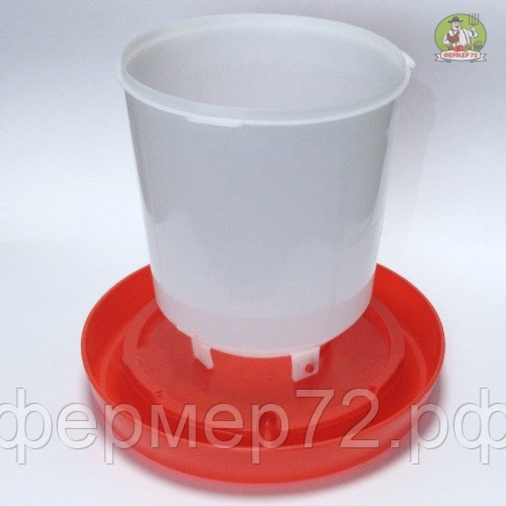 Поилка вакуумная 8 л с метал. ручкой