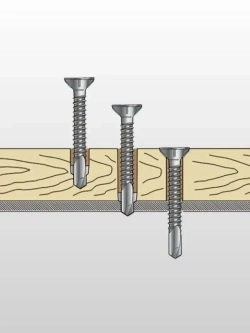 Smart KREP, Саморез Флюгель дерево металл, серебристый, 5.5x70, 150 шт.