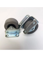 Опора колесная для мебели с резиновым колесом D42 мм, 2 шт