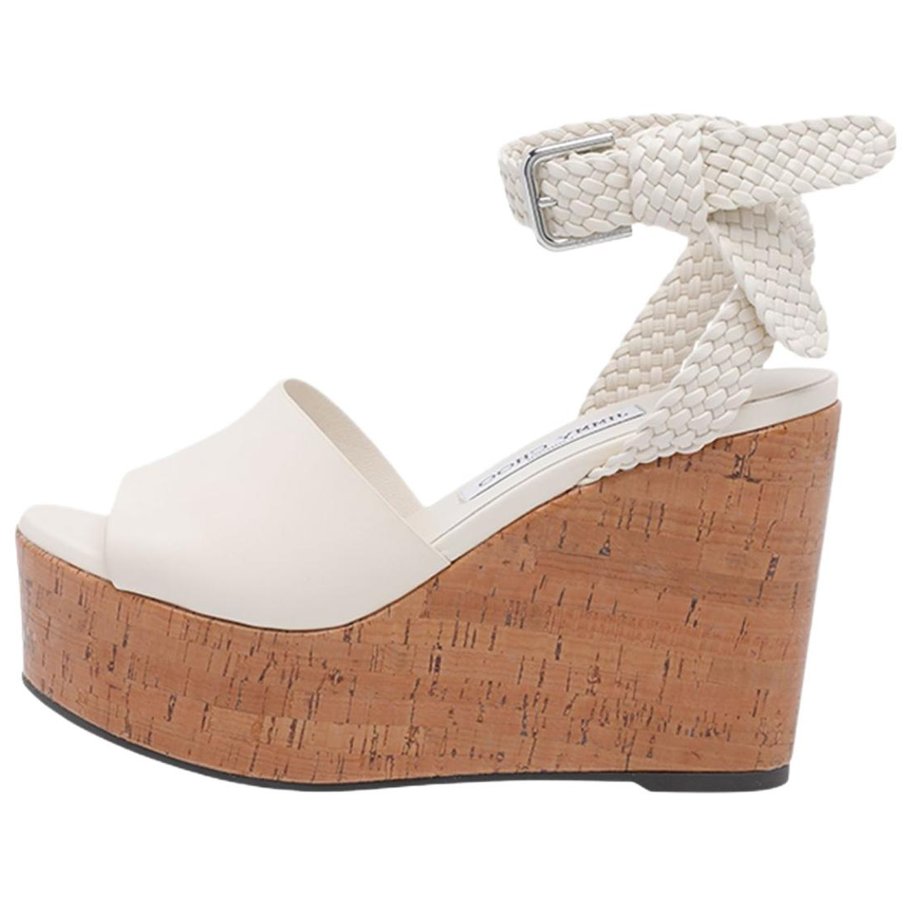 Jimmy Choo Jori Suede One Strap Sandals Women"s White