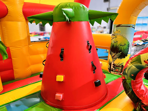 Коммерческий надувной батут «Страна Сафария» 10*6*6 м