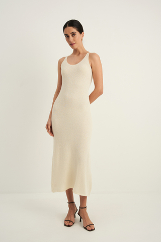 Платье FLUFFY, молочный