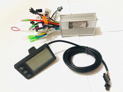 Программируемый контроллер 36-48v/350w/13A + дисплей S 866 для электровелосипеда