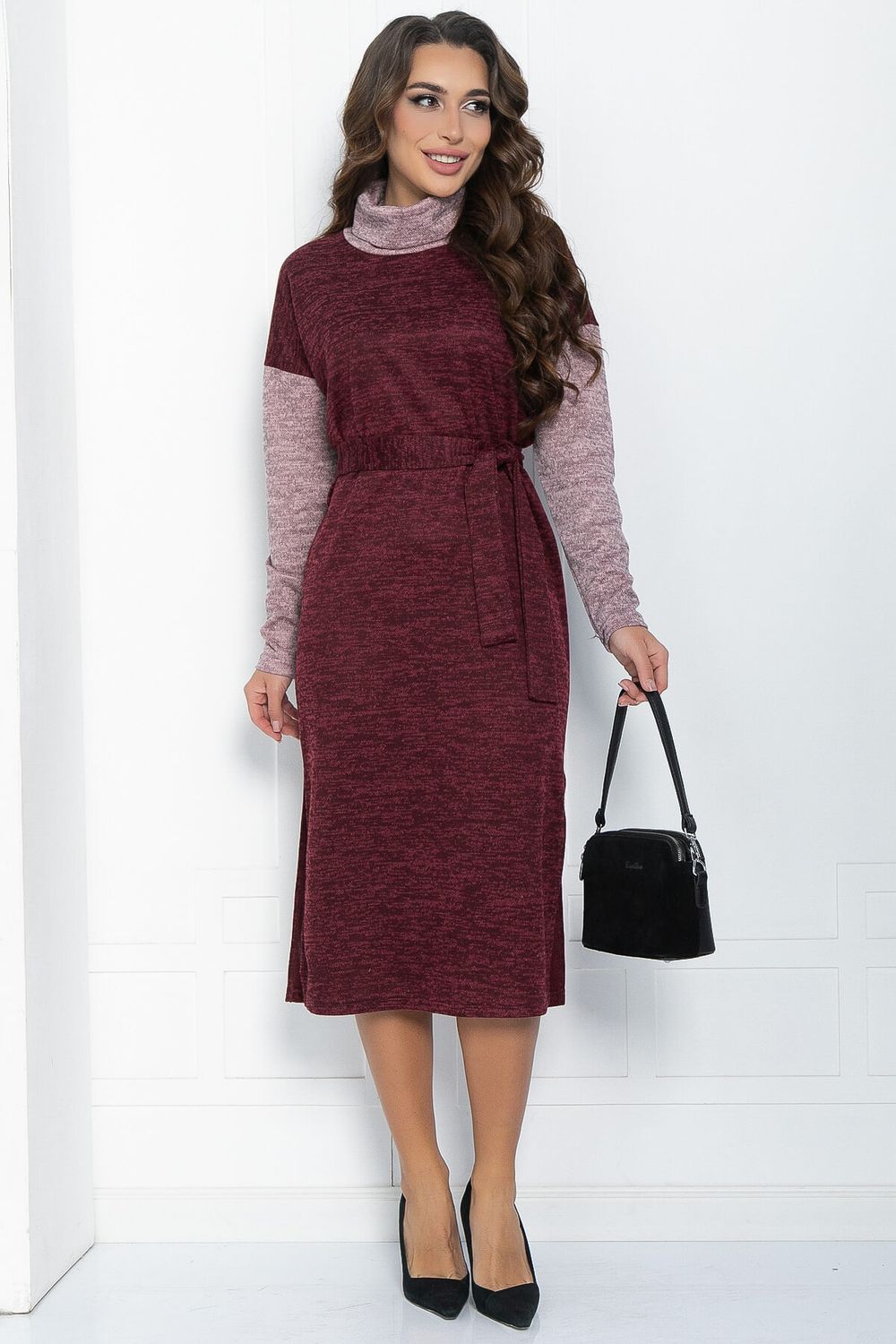 Платье Мишель (бордово-розовое) П11810 LT Collection