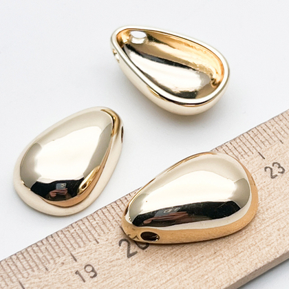 Подвеска Капля, цвет золото, размер 25*16 мм, цена за 1 шт