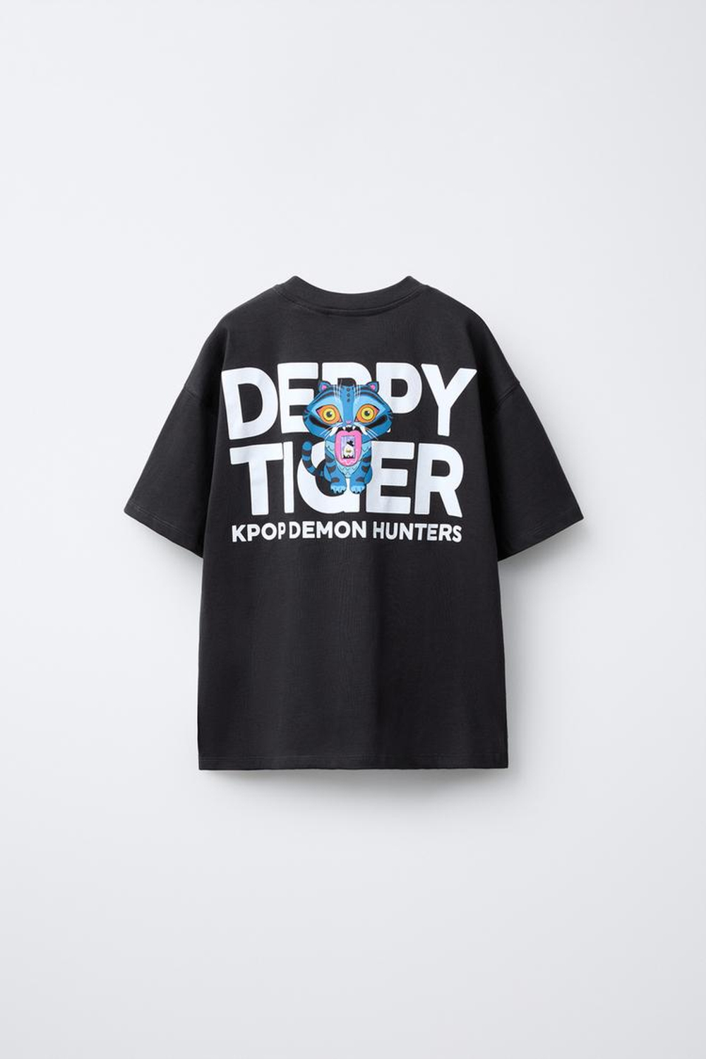 ZARA ФУТБОЛКА KPOP DEMON HUNTERS™ NETFLIX ©, АНТРАЦИТОВО-СЕРЫЙ