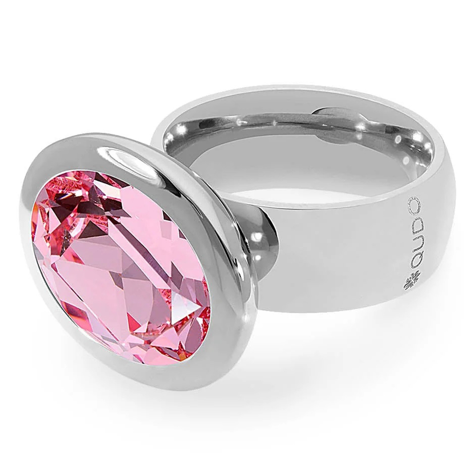 Кольцо Qudo TIVOLA big S light rose 18.5 мм 632104/18.5 R/S