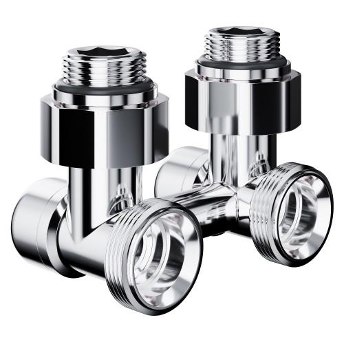 Узел нижнего подключения Royal Thermo Design угловой 1/2"х3/4" EK (хром)