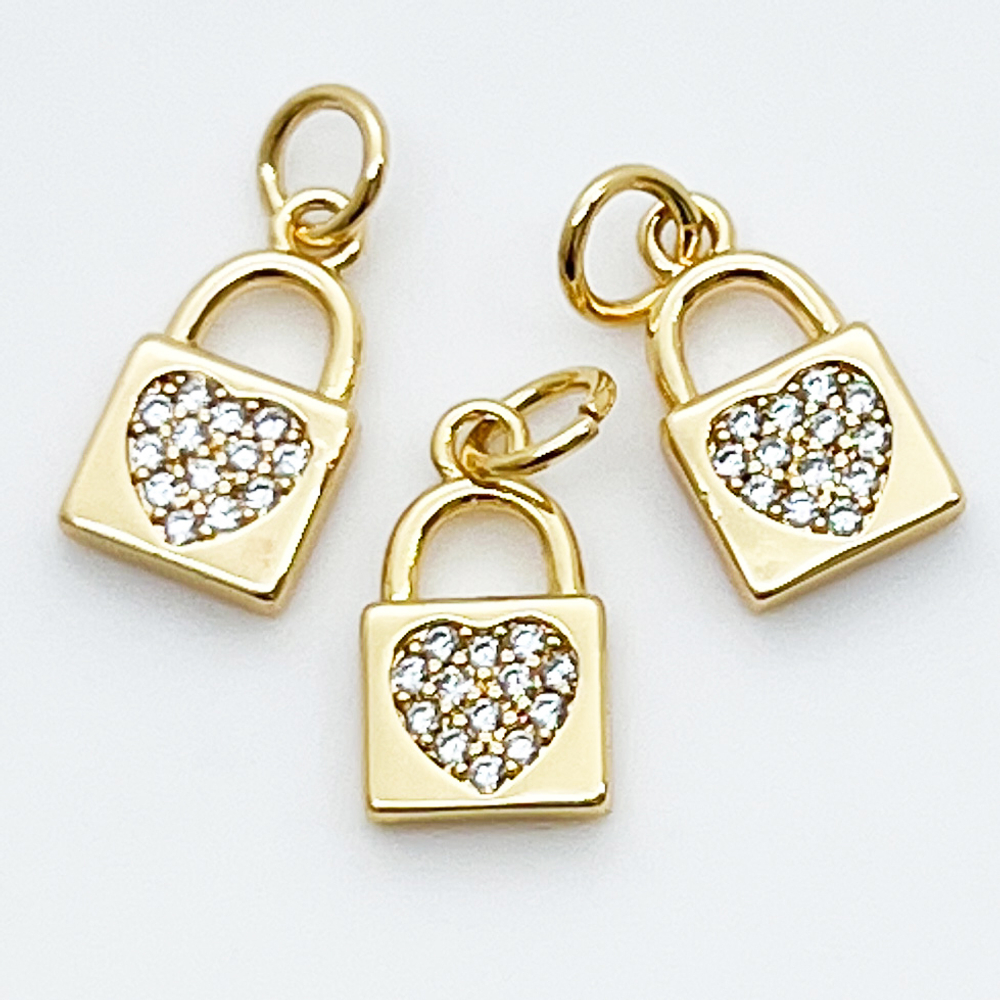 Подвеска Замок, цвет золото, размер 12*7 мм, цена за 1 шт