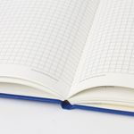 Блокнот в клетку с резинкой А5 (148x218 мм), 80 л., балакрон синий BRAUBERG "Metropolis", 111582