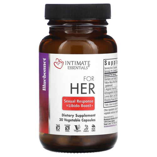 Bluebonnet Nutrition, Intimate Essentials, для нее, 30 растительных капсул