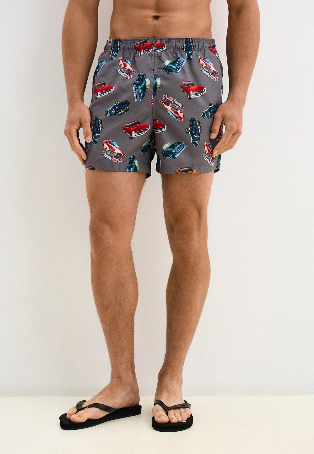 Мужские пляжные шорты серый