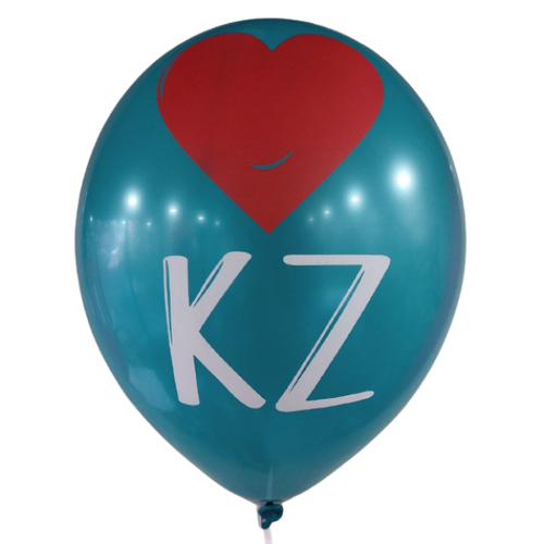 Шар 12" Ассорти Люблю Казахстан Забава 10 шт