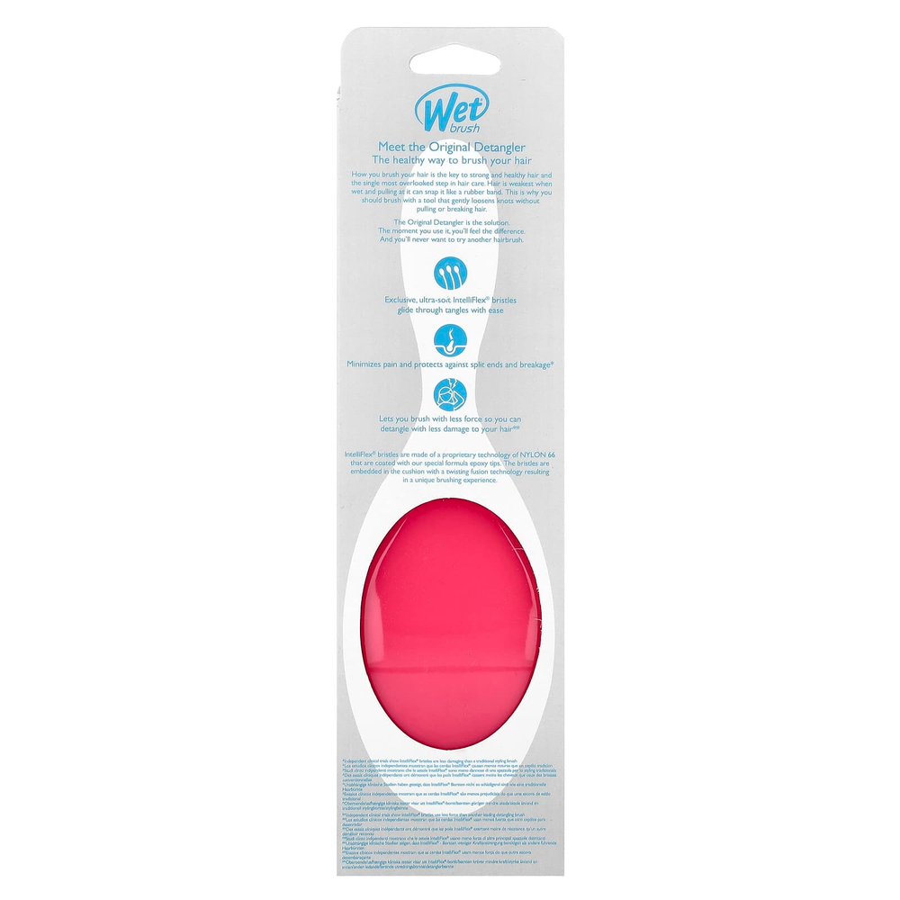 Wet Brush, Оригинальная расческа для распутывания волос, розовая, 1 щетка