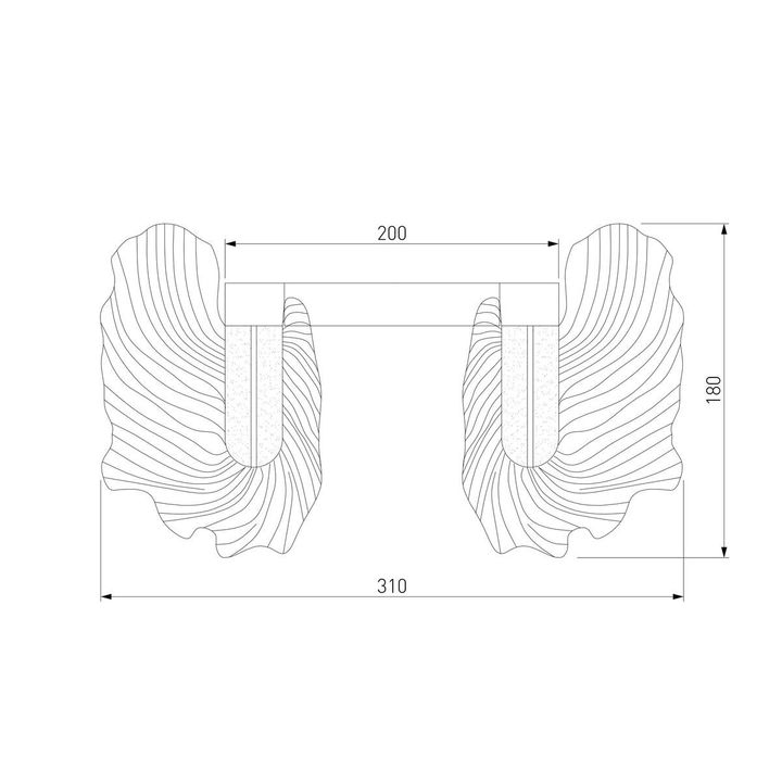 Настенный светодиодный светильник Bogates Farfalla 90377/1