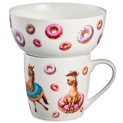 НАБОР ПОСУДЫ LEFARD "PONYCAKE" 2 ПР. (КРУЖКА 360МЛ, САЛАТНИК 500МЛ)