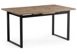 Стол Макта 140(170)х85х73 дуб велингтон / черный матовый