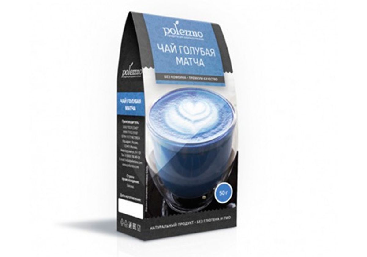 Чай Голубая Матча Polezzno, 50г