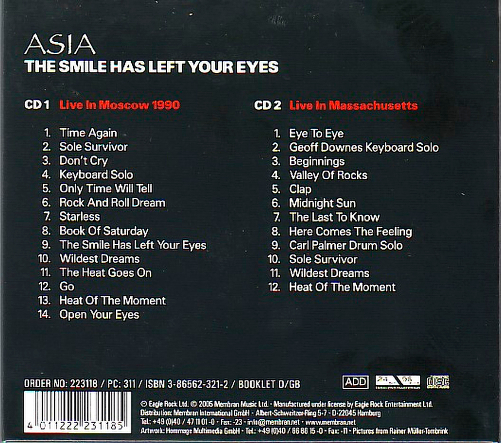 Asia / The Smile Has Left Your Eyes (2CD)