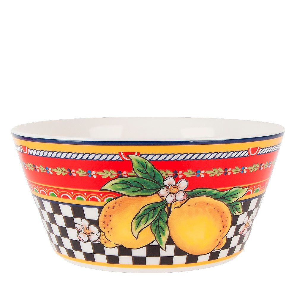 Набор салатников 2 шт "Sicilia Limone" d=14см (фарфор) (подарочная упаковка)