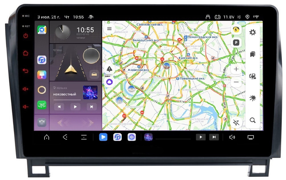 Магнитола для Toyota Tundra XK50 2007-2013, Sequoia XK60 2007-2022 - Carmedia OL-1688 QLed, Android 13, TS20, CarPlay, SIM-слот