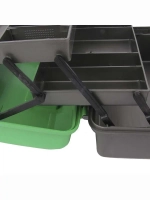 Ящик рыболовный для хранения снастей двухполочный синий