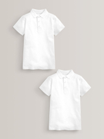 Поло школьное для мальчика Next 243-004, 2 шт., Белый