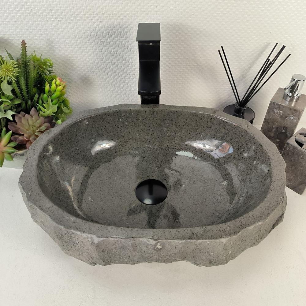 Раковина из андезита Erozy Grey EA-65561 46*34*14 0038