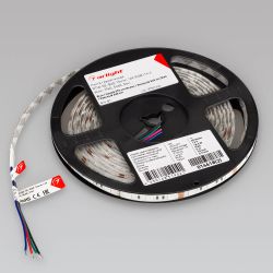 Светодиодная лента герметичная RTW-SE-B60-10mm 12V RGB (14.4 W/m, IP65, 5060, 5m) (Arlight, -) 014618(2)