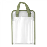 Папка-картотека с ручками Alingar, A4, 350х240 мм, вертикальная, на кнопках, 800 мкм, 13 отделений, прозрачная, глянец, ассорти