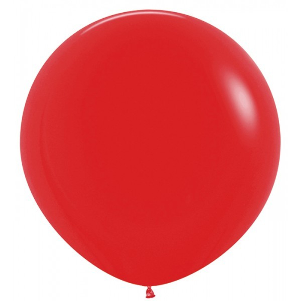 Красный шар 90 см на атласной ленте