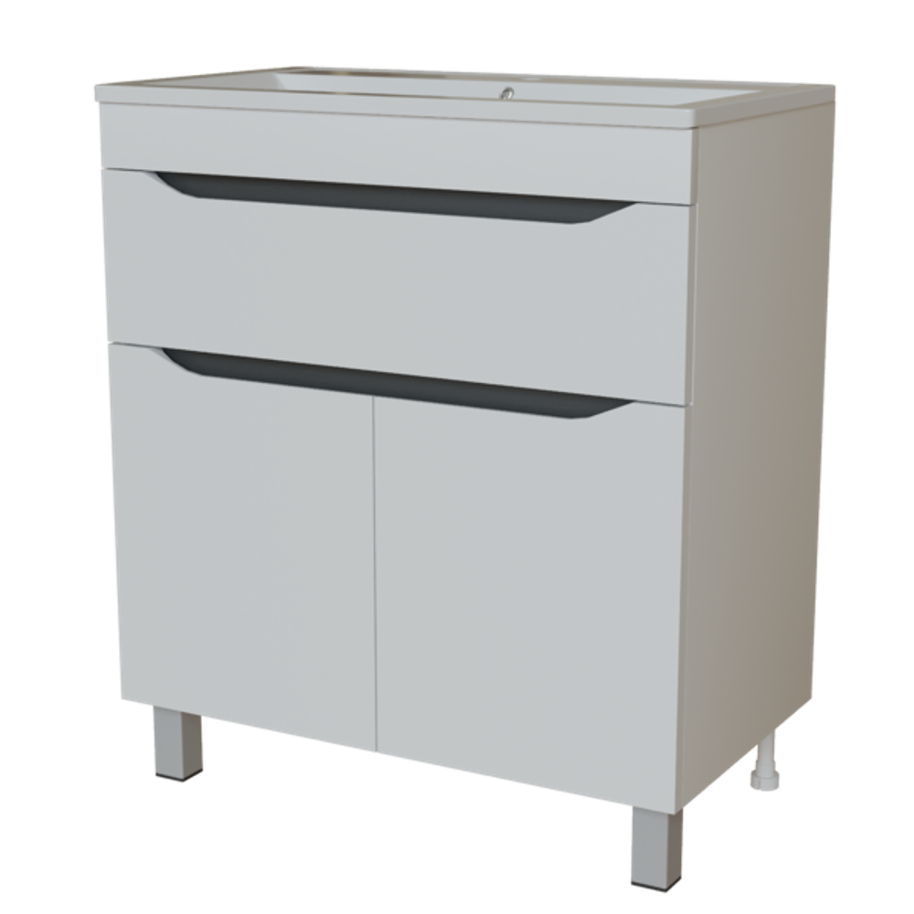 Тумба д/ванной "Лайн-70" 1 ящик под раковину Марго-70 (MIXLINE) (ПВХ)