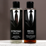 Подарочный набор Real Strong Man: гель для душа и шампунь для волос с ароматом парфюма