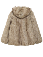 Куртка Меховая С Капюшоном Reversible Faux Fur Hood Jacket