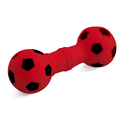 Игрушка "Гантель футбольная" с пищалкой 17 см (винил) - для собак (Triol)