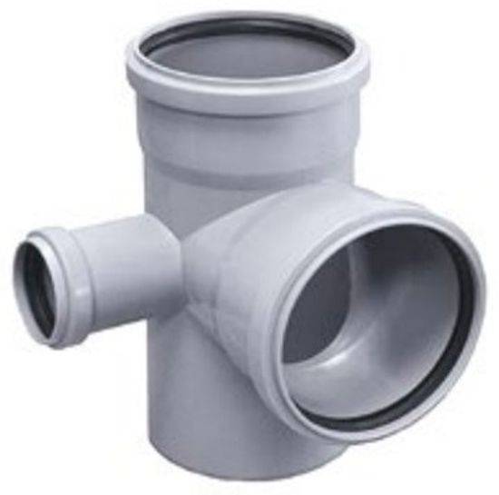 Крестовина угловая Ostendorf HTEDL 110/110/50 мм 87° левая канализационная арт. 115950