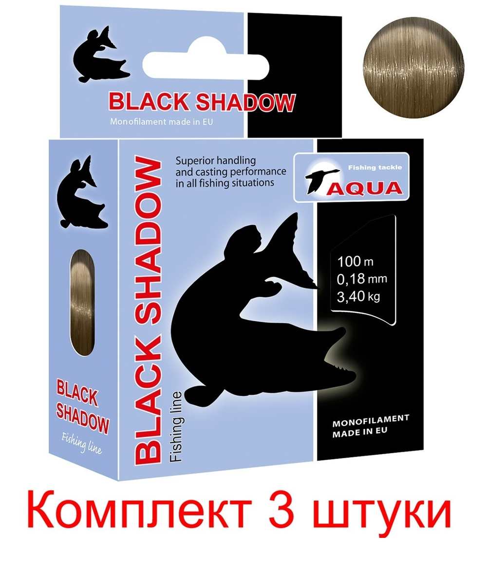 леска рыболовная Black Shadow 0,20mm 100m ( 6 штук )