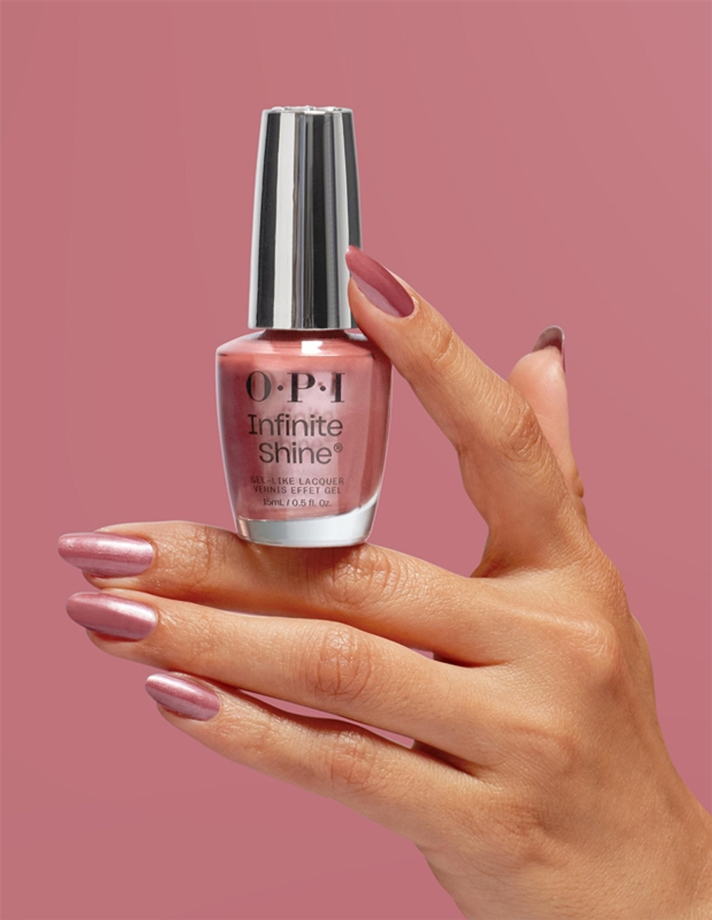 OPI Infinite Shine Silk - Лак для ногтей с гелевым эффектом Chicago Champaign Toast, 15 ml