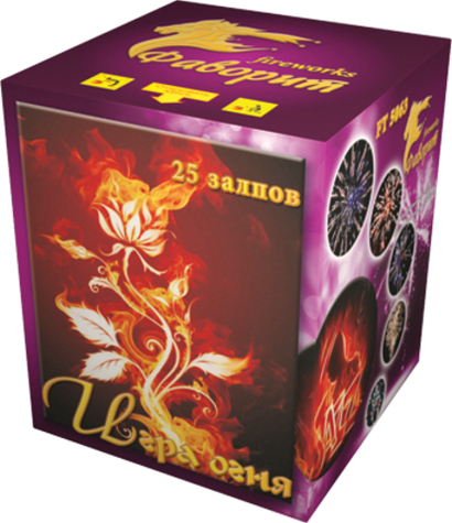 Батарея салютов "Игра огня" 25 залпов 1,2 дюйма