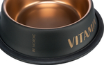 Миска стальная с резиновым кольцом BE NORDIC, 0,7 л, чёрный/бронзовый, Trixie
