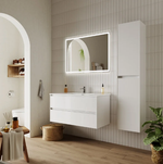 Тумба подвесная SANCOS Cento 990х450х500, c двумя ящиками оснащенными доводчиками, белый глянец, арт.CN100W